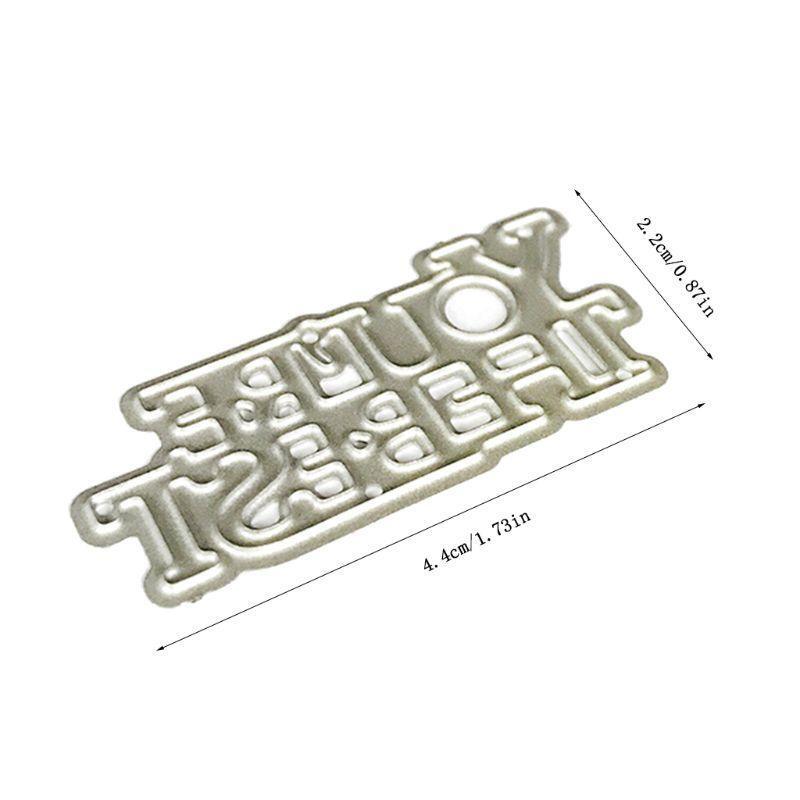 You Are the Best Metal Cutting Dies Stencil Scrapbooking DIY Album Stamp Paper