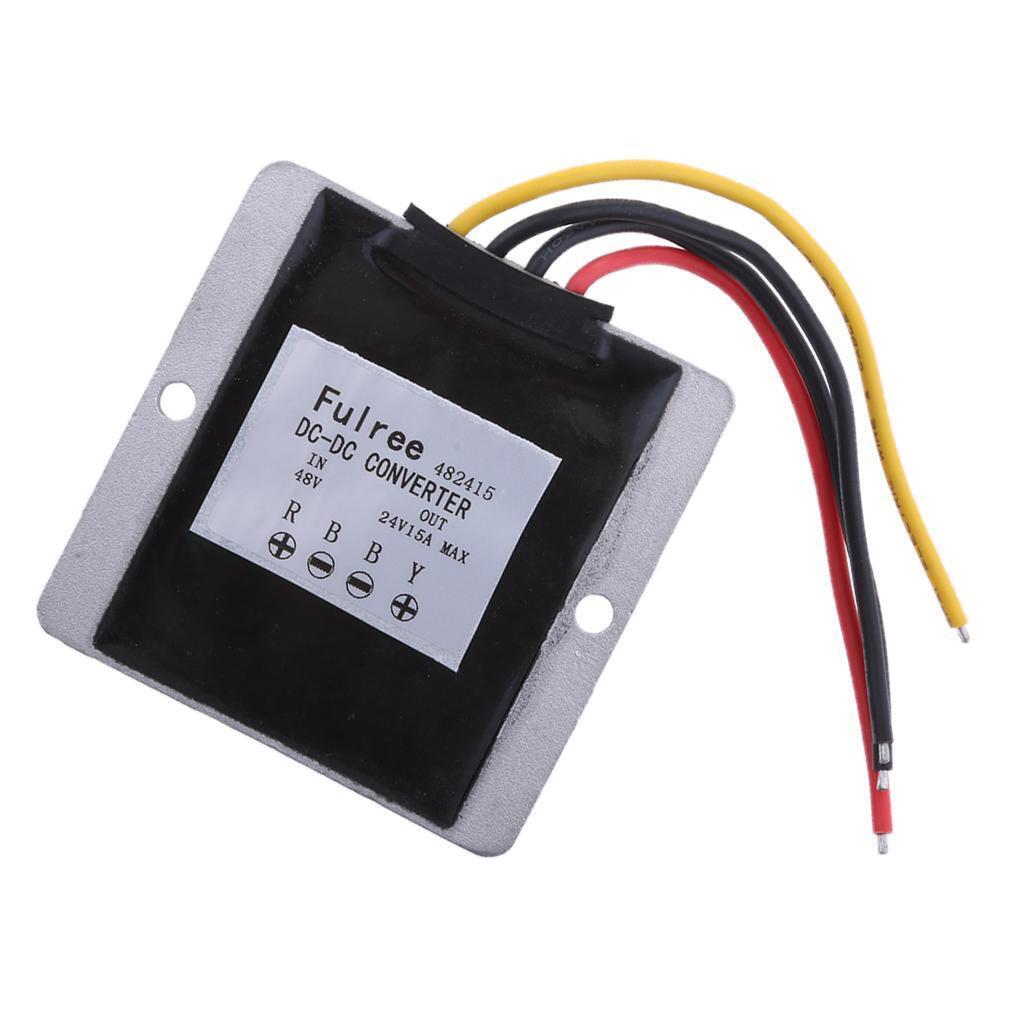 Waterproof 48V (30-60V) to 24V 15A DC/DC Converter  Module