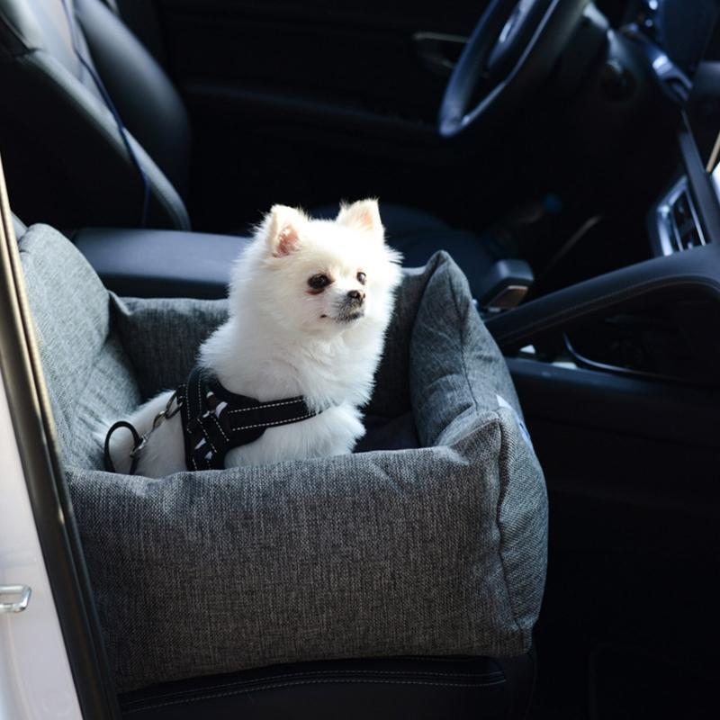 Detachable Dog Seat Cushion for Car Protection for Car Seats Extra Sturdy Grey