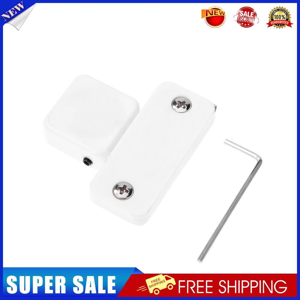 Magnetic Snooker Pool Cue Chalk Holder with Belt Clip Billiards (White)