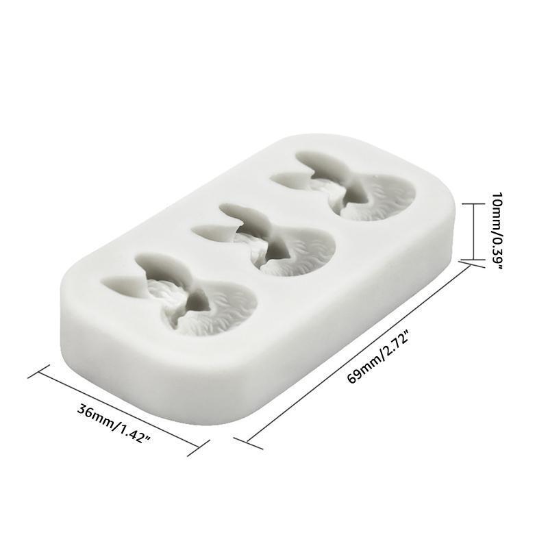 DIY Silicone Candle Moulds Rabbit Head Shaped Silicone Material for Easter