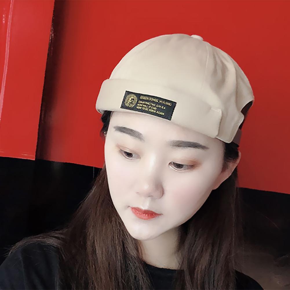 Women Men Hats Cotton Landlord Breathable Beanie Hat Sailor Cap (Khaki)