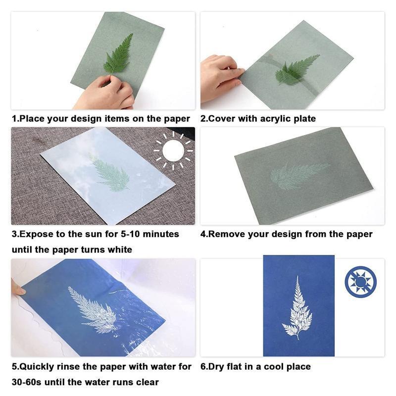 A5 Solar Drawing Paper Sensitive Sun Printing Natural Printing Paper for Crafts