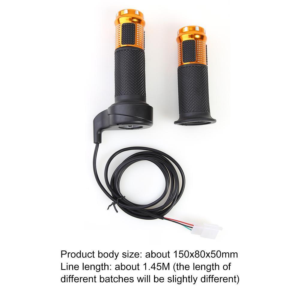 3 Pairs Electric Twist Throttle Grip E-Scooter Bike Speed Control Handlebar