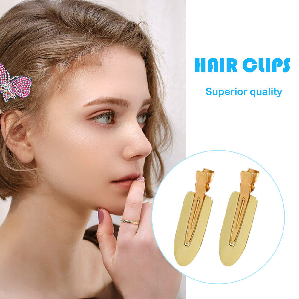 Durable Metal Material Leaf Shaped Seamless Hair Clips Fixed Bangs Tools