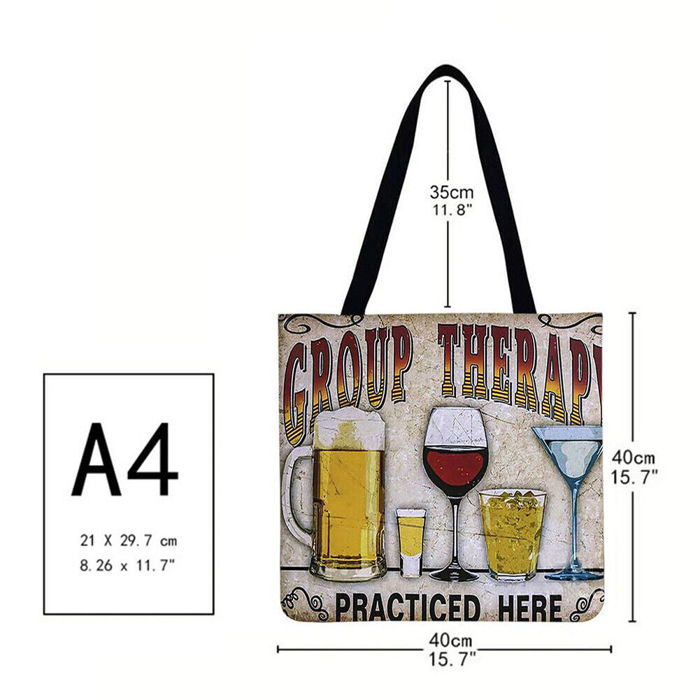 Blackjack letters Printed Shoulder Shopping Bag Casual Large Tote Handbag