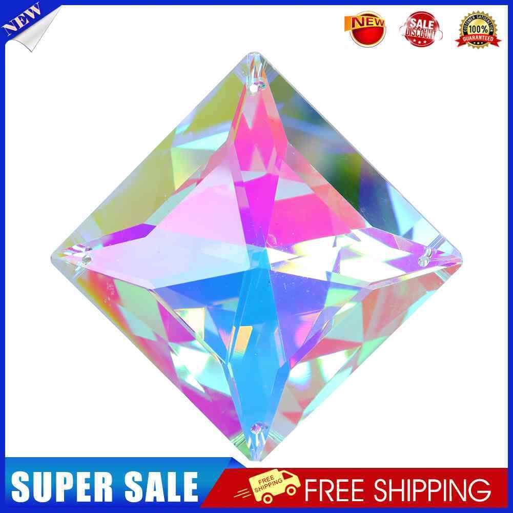 Crystals Prism Rainbow Maker Hanging Light Catcher Pendant Craft Decor (C)