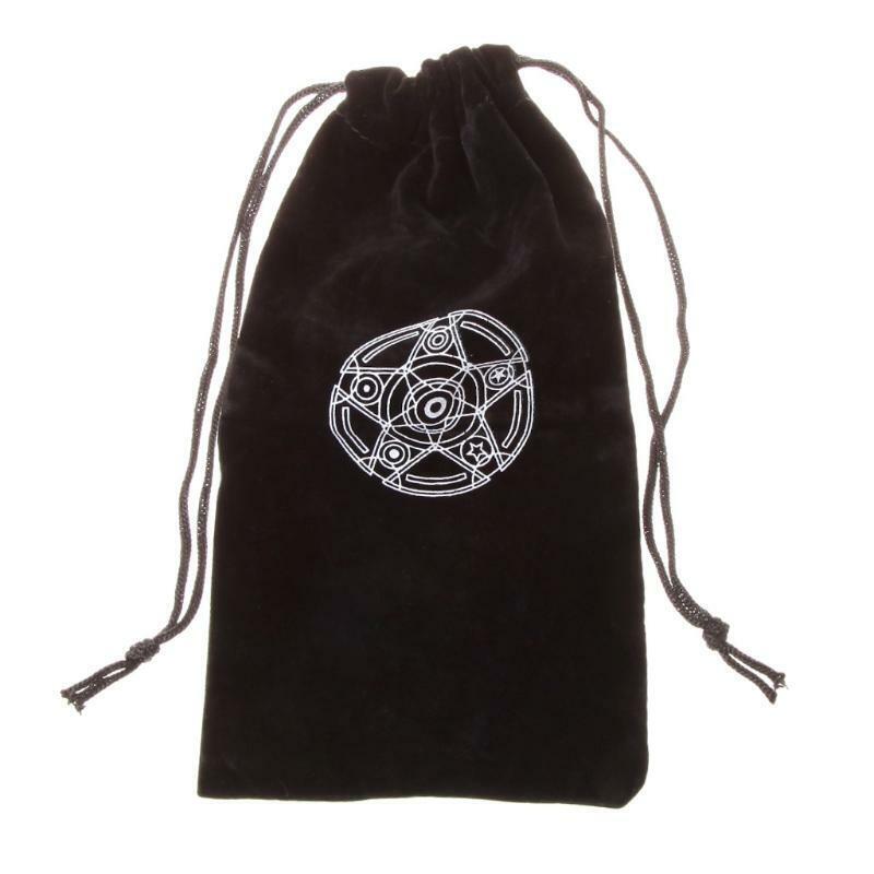 Tarot and -Dice Bag  Velvet  Satin Drawstring Pouch Ideal Size for Tarot Cards