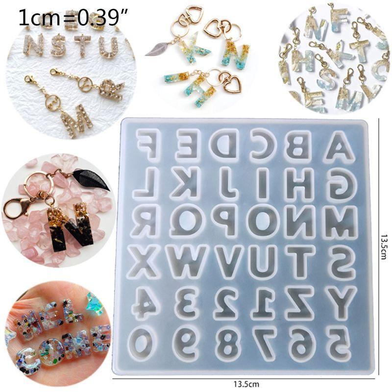 Small Letter Epoxy Mold Set Handmade DIY Key Chain Pendant Jewelry Crafts Making
