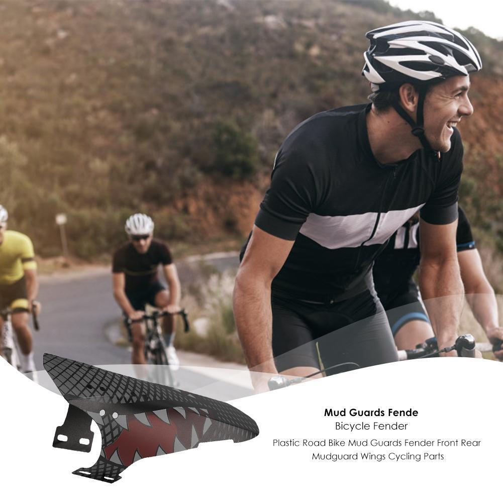 Plastic Road Bike Guards Fender Front Rear Mudguard Wings Cycling Parts (B)