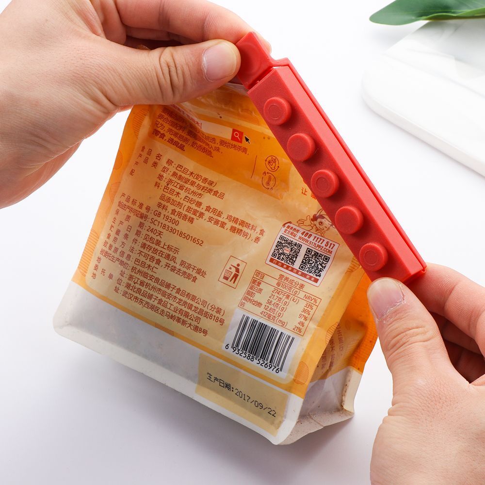 Candy Color Plastic Sealing Rods Sealing Clamp Food Bag Clip Snack Bag Sealer