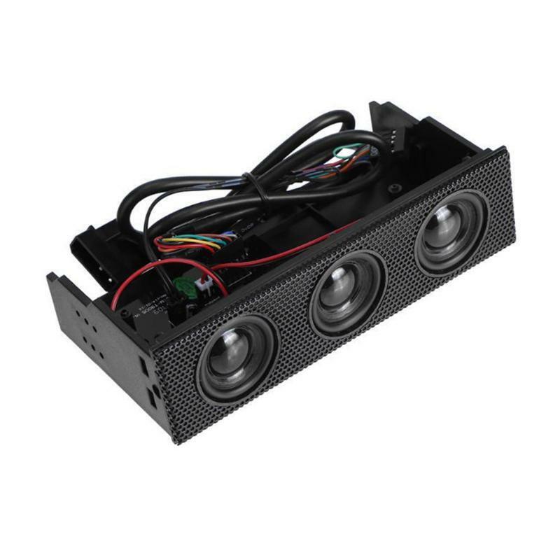 Surround Speaker PC Front Panel Built-in 3 Mic Loudspeakers for Computer Case
