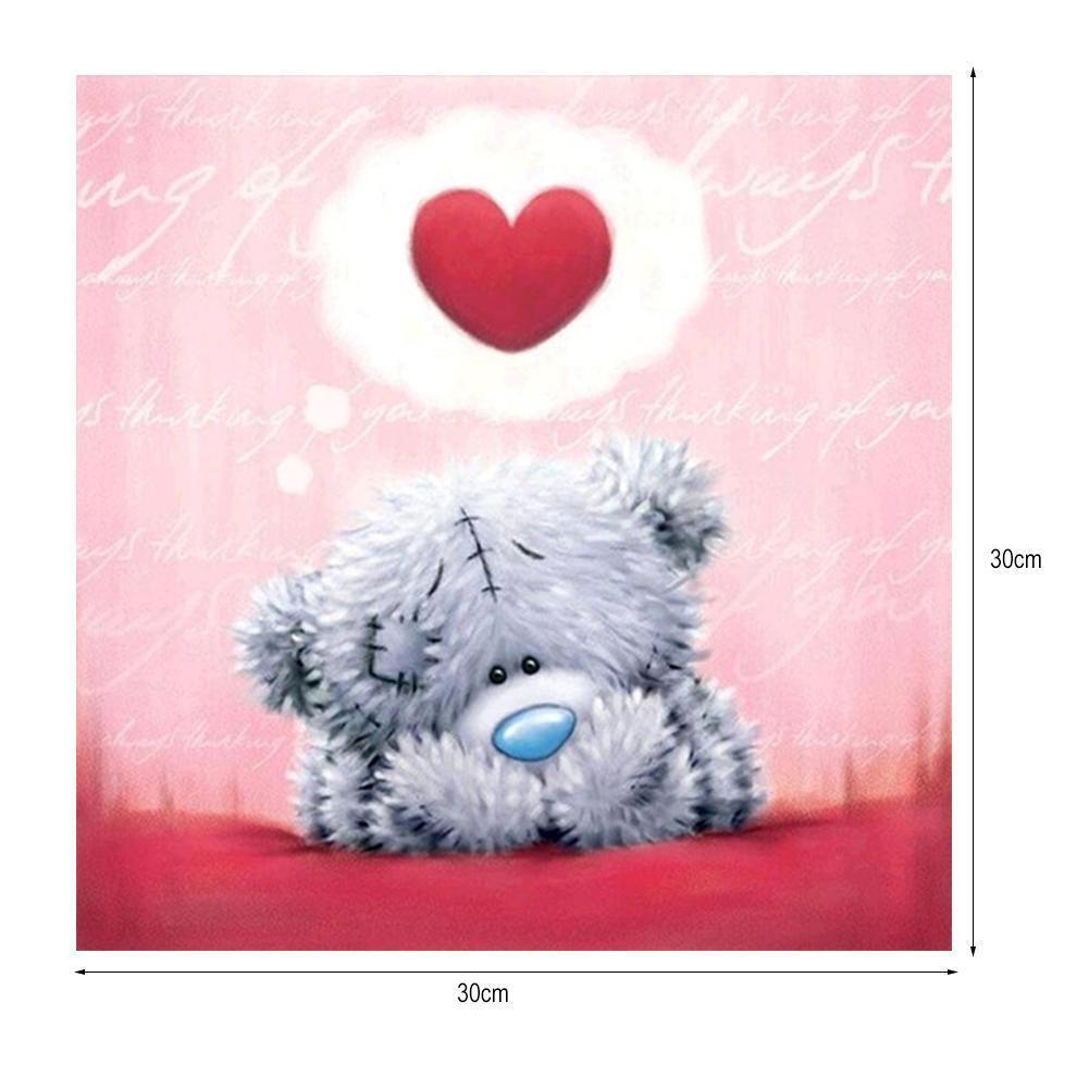DIY5D Heart Bear Diamond Embroidery Painting Cross Crafts Stitch Home Decor