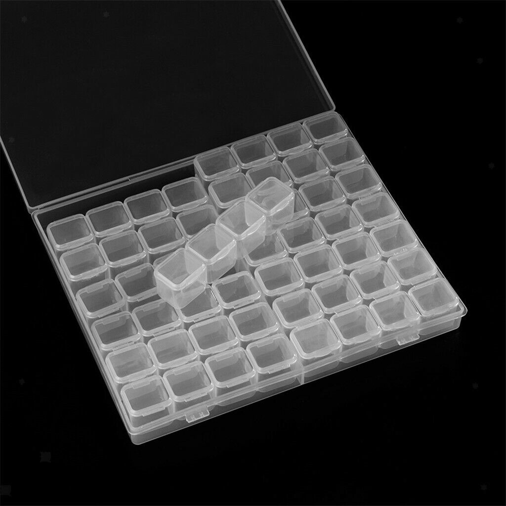 Empty Clear Diamond Storage Case Plastic Detachable Necklace Organizer Box