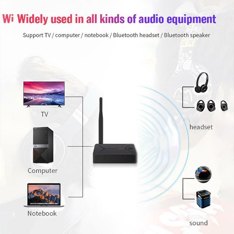 New V5.0 Bluetooth-compatible Transmitter Optical Fiber Coaxial Audio Adapter