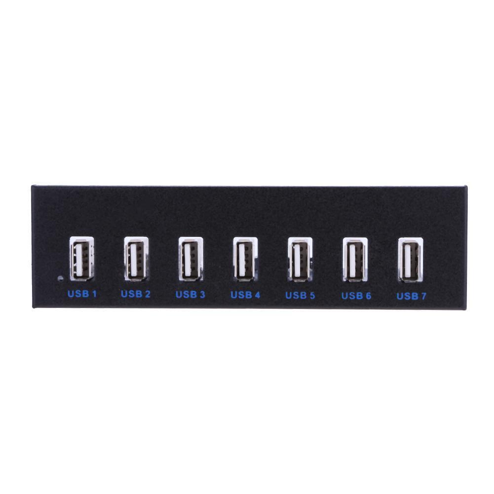 9 Pin to 7 Ports USB 2.0 Hub 5.25 inch CD-ROM Drive Bay CD ROM Front Panel