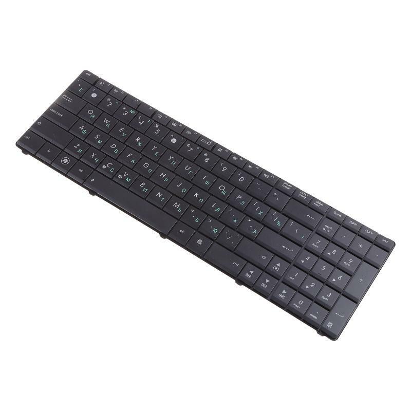 US Layout Russian Keyboard for ASUS- X53 X54H K53 A53 N53 N60 N61 Series, Black