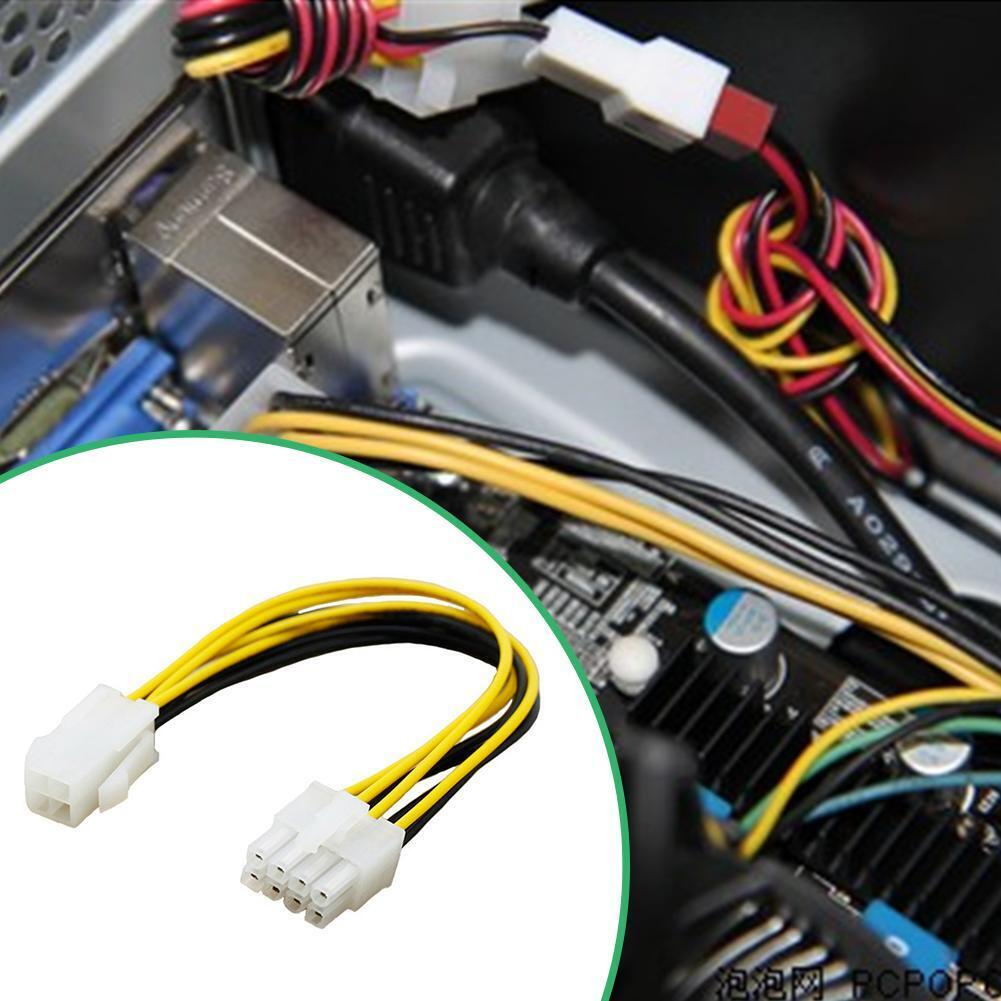 5pcs 4Pin to 8Pin Convert Power Wire Connector Extension Cable