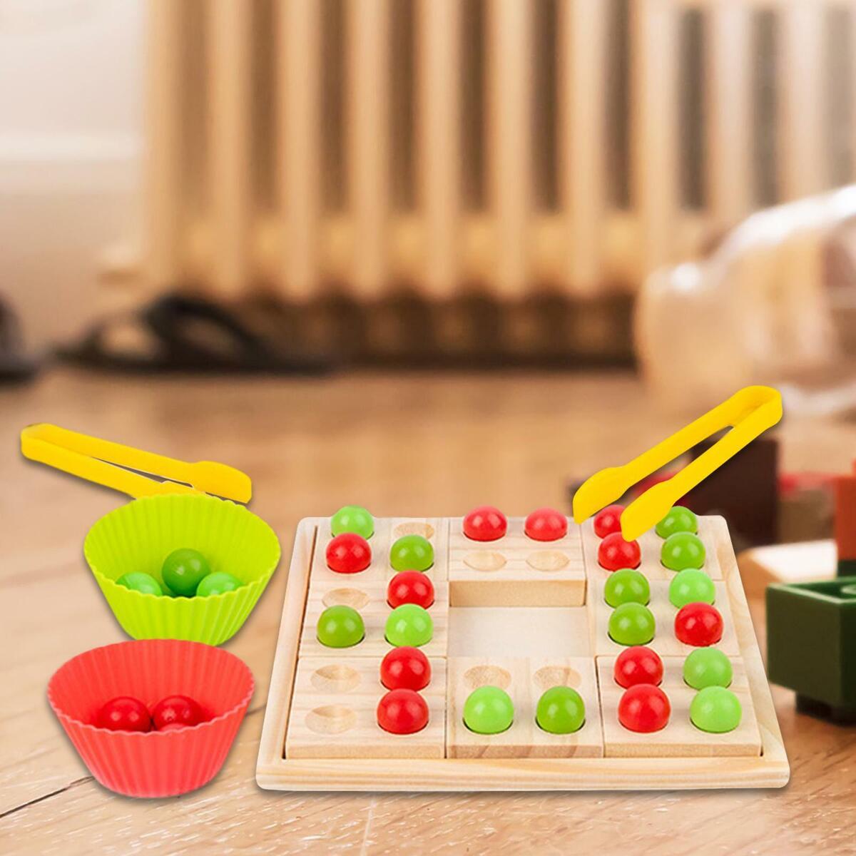 Bead Game Peg Board  Game for  Age Over 3 Birthday Gifts