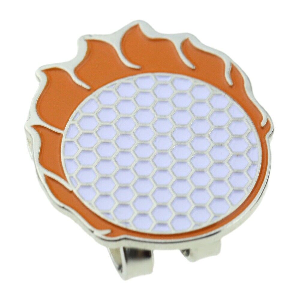 Stylish Golf Ball Magnetic Alloy Hat Clip With Golf Ball Marker Sturdy 1 Pc