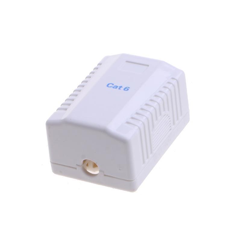 RJ45 Cat6 Keystone Jack Insert, 8P8C Punch Down Keystone Jack Adapter, White