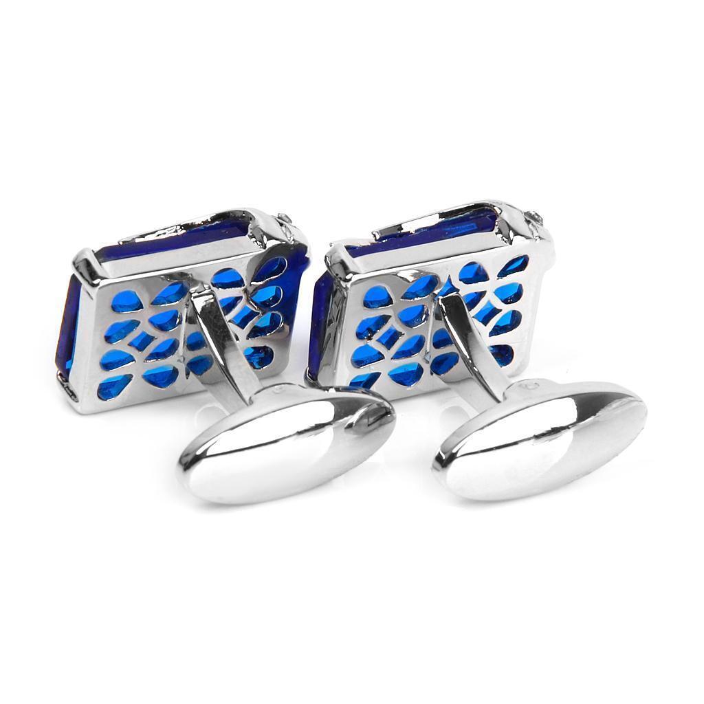 Fashion  Rhinestone Crystal Cufflinks Suit Shirt Cuff Links Men'