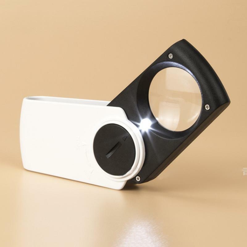 Lighted Magnifying Glass 8X Handheld Reading Magnifier Glass for Seniors & Kids