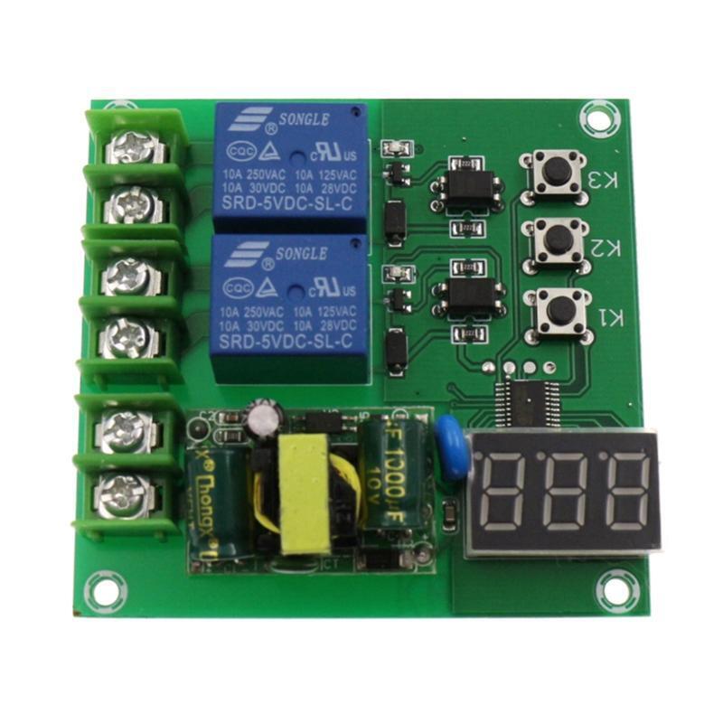 Digital Timer Cycle Delay Switch Board 220V Dual Relay Control Delay Switch Mode