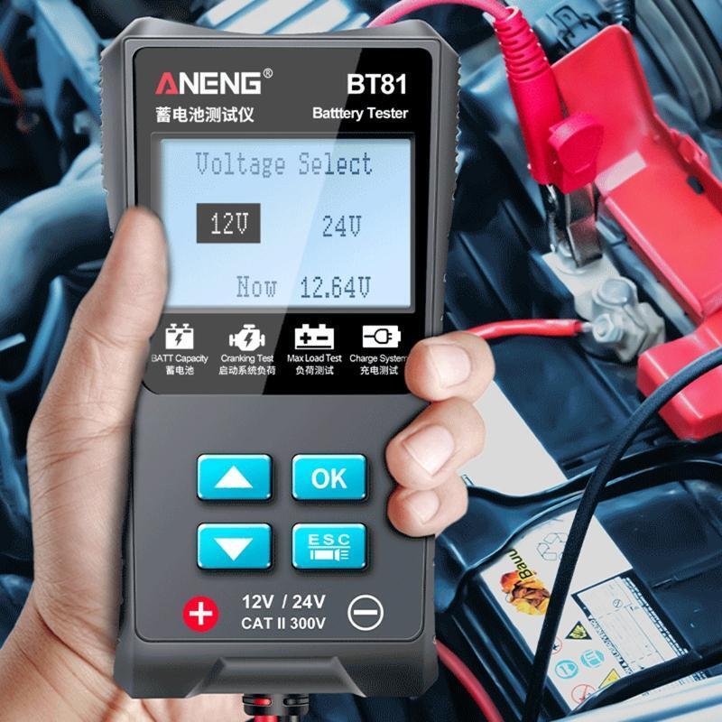 12V 24V Car Battery Tester Automotive 100-1700 CCA Battery Load Tester Cranking