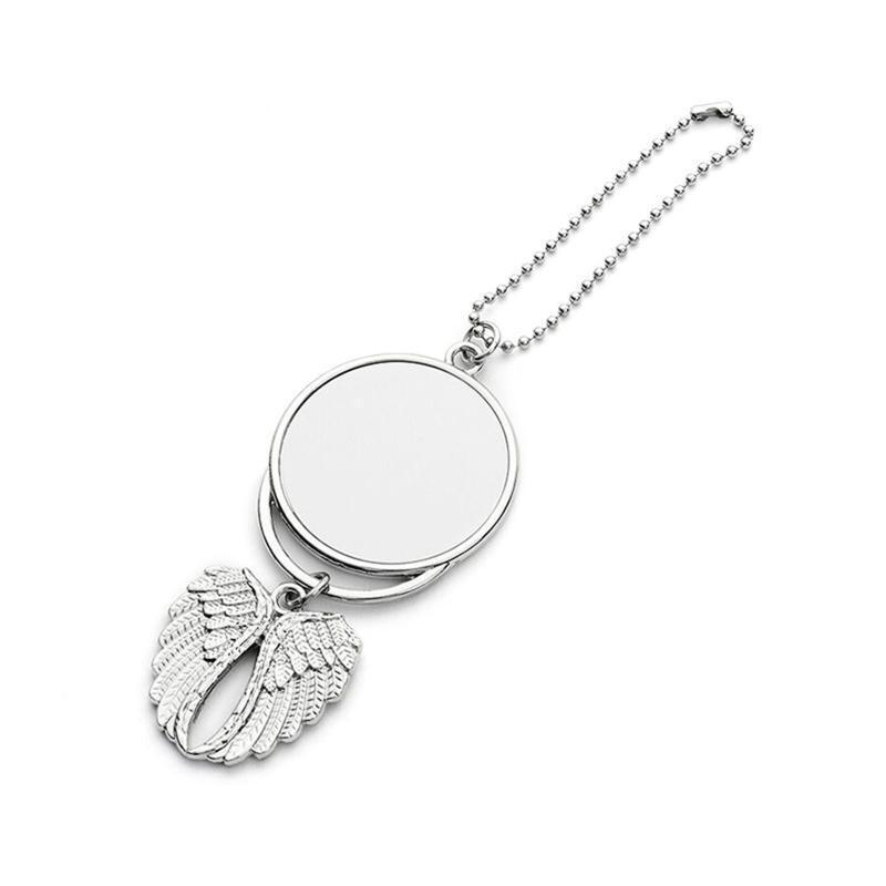 Dye Sublimation Angel Wings Pendant Blank Heat Transfer Printing Jewelry Making