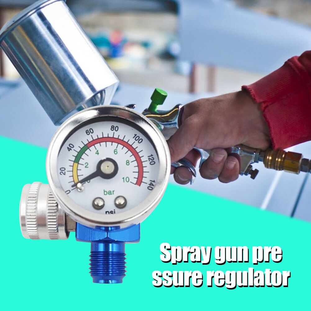 Spray Gun Adjust Air Pressure Regulator Gauge for Car Auto Repair Painting