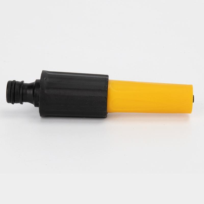 Plastic Garden Hose Nozzle High Pressure Straight Water Spray Gun Rotatable