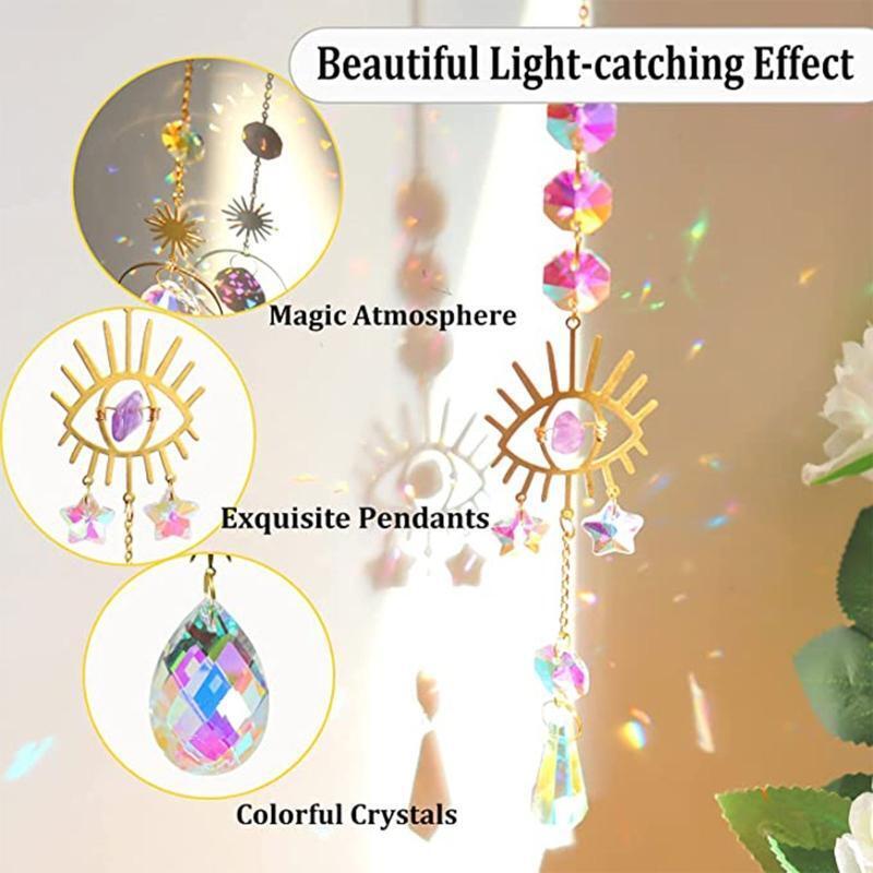 Hanging Suncatcher for Home Dorm Car Outdoor Indoor Decorative Supply with Chain