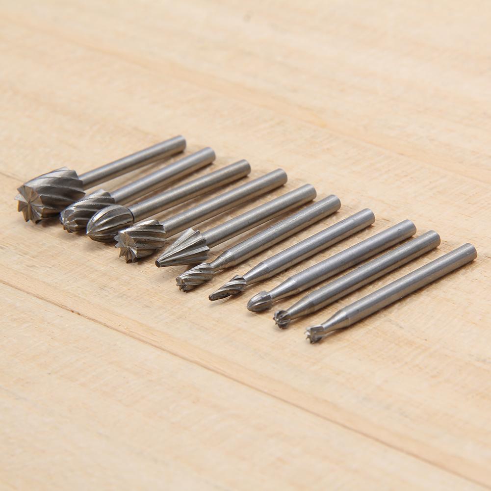 10pcs HSS Routing Router Bits For &Rotary,Engraving,Wood Working Tool