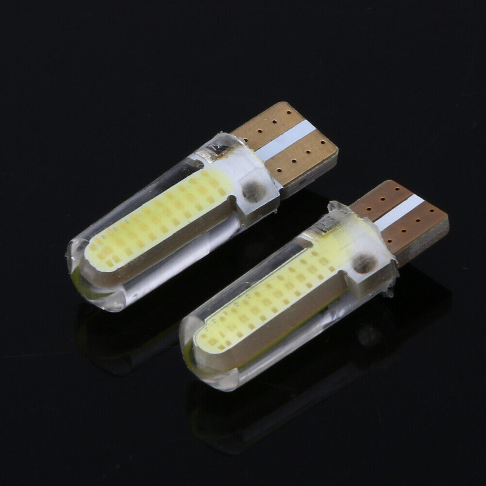 4 X W5W 168 T10 3W Shows Wide Light Silicone License Plate Reading Lamp