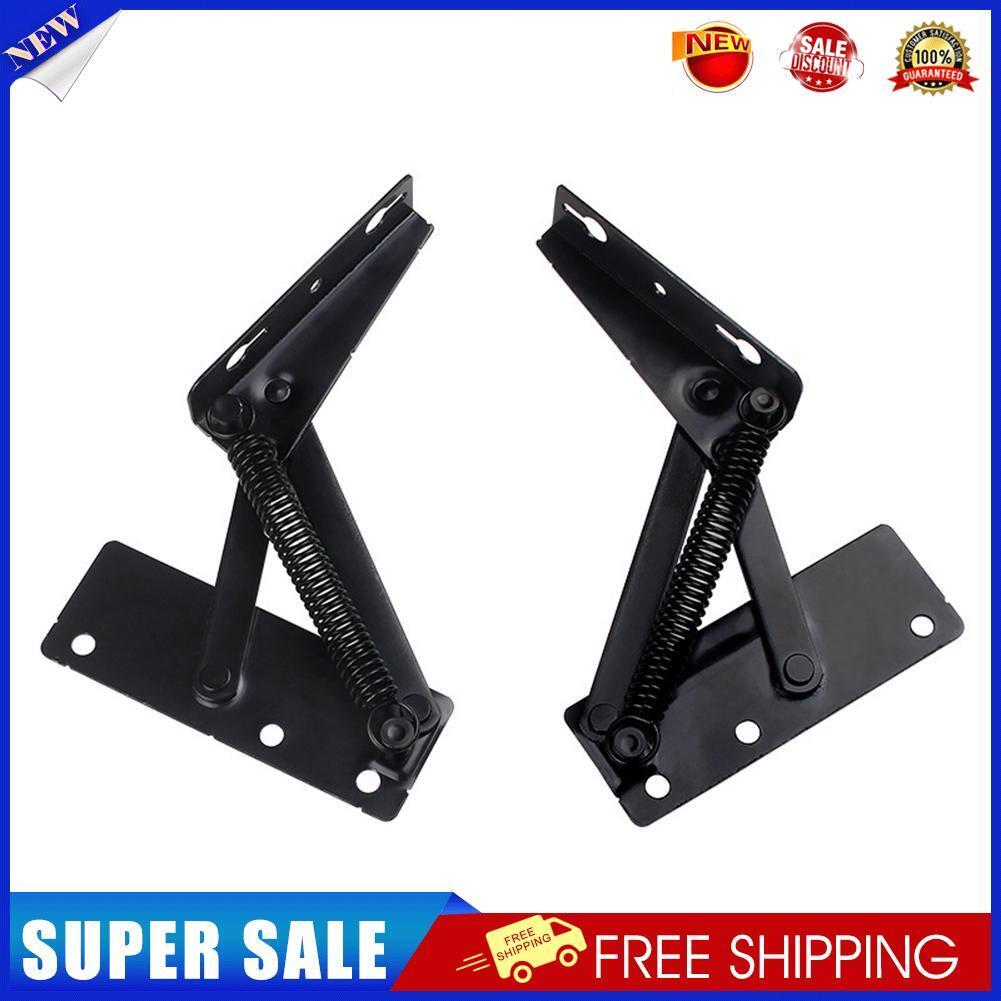 2pcs 10kg 80 Degree Folding Cabinet Door Lift Up Top Sofa Bed Spring Hinges