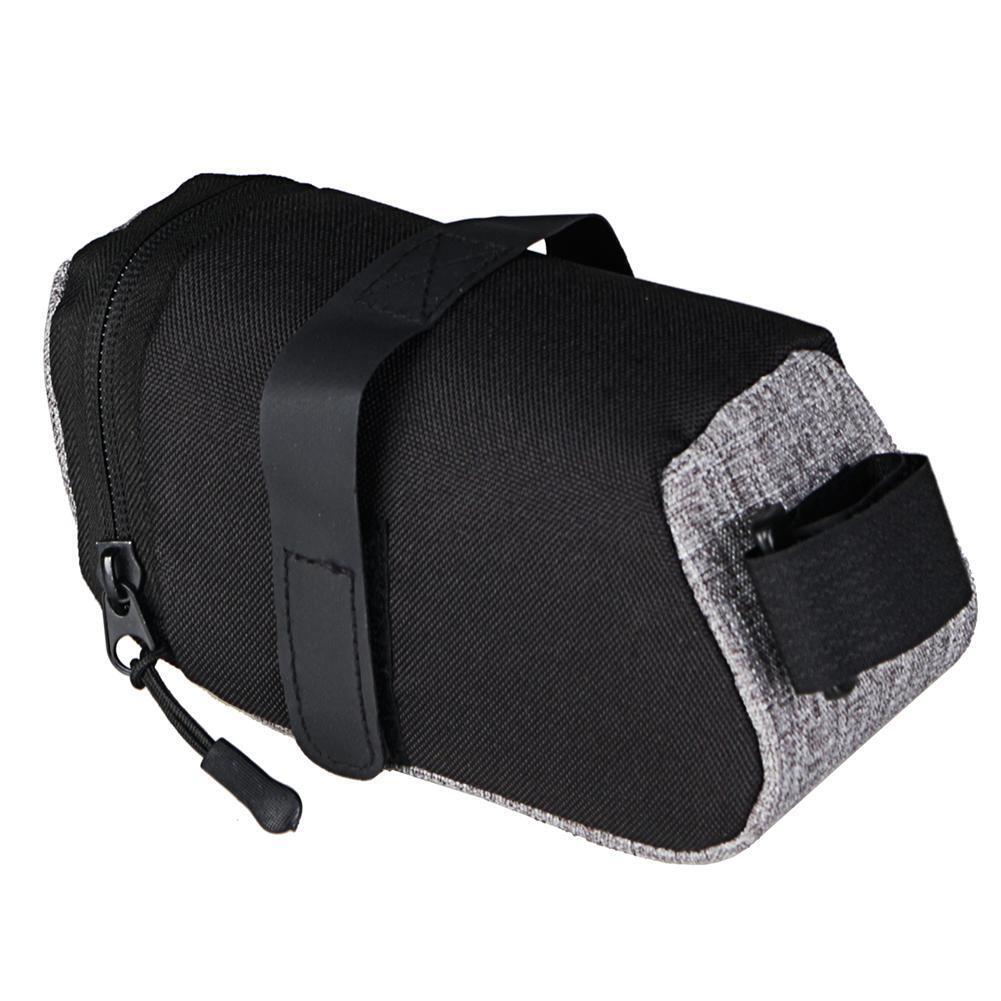 Reflective Bike Saddle Bag MTB Bicycle Tail Rear Seat Cycling Pouch (Grey)