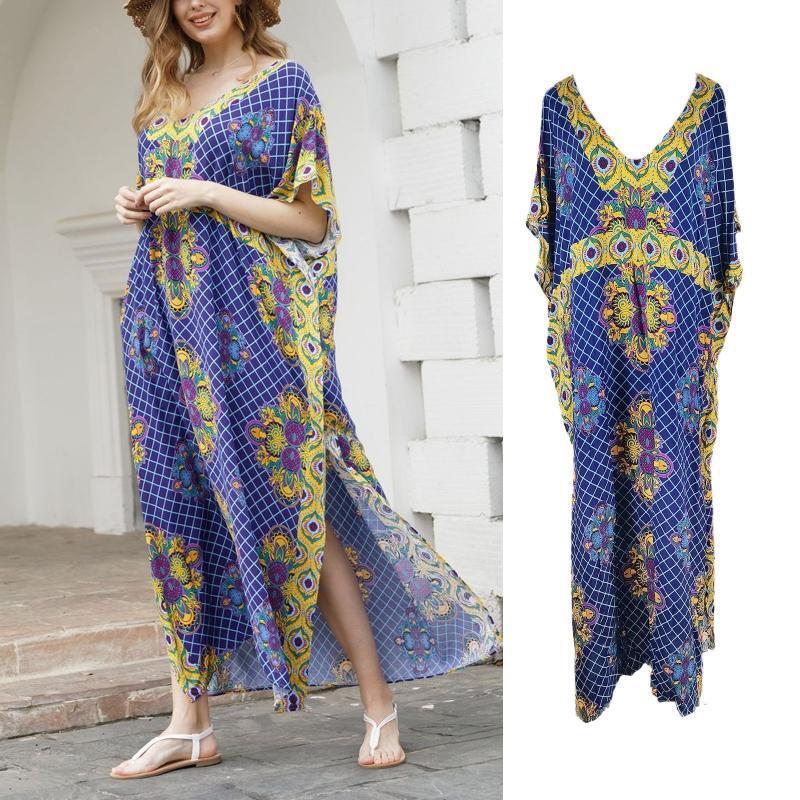 Cover Ups Gown Beachwear Dress Robe Beachwear Shawl Long Cover-ups Vacation