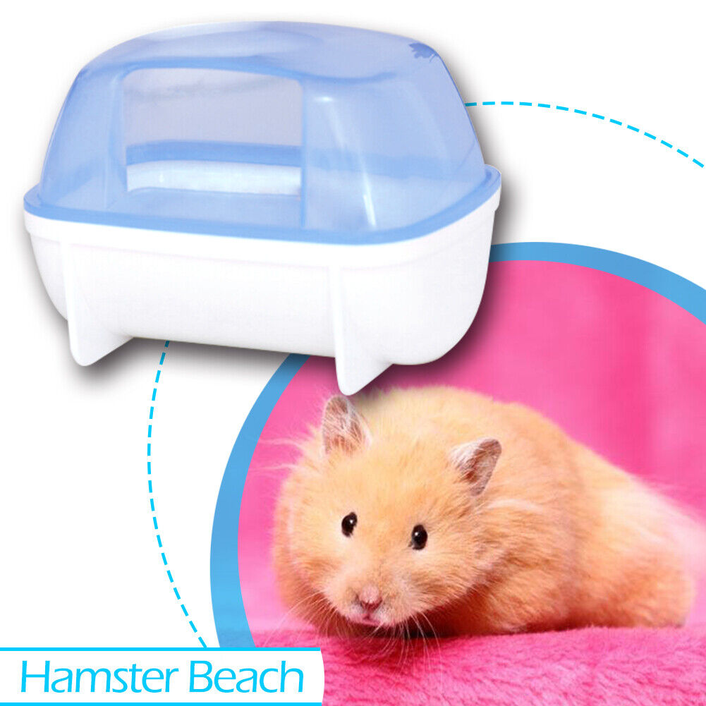 Hamster Cage Bathroom Bathtub Toilet Plastic Small Pet Sauna Bath Basin