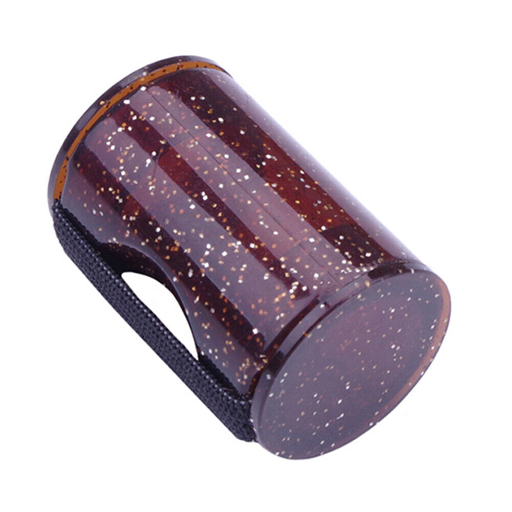 Finger Hammer Sand Shaker Guitars Ukulele Rhythm Sand Bell Maracas (Brown)