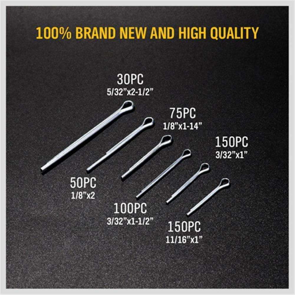555pcs/Set Stainles Steel Split Pins Clevis Cotter Pin Fasteners Parts Tool Ki