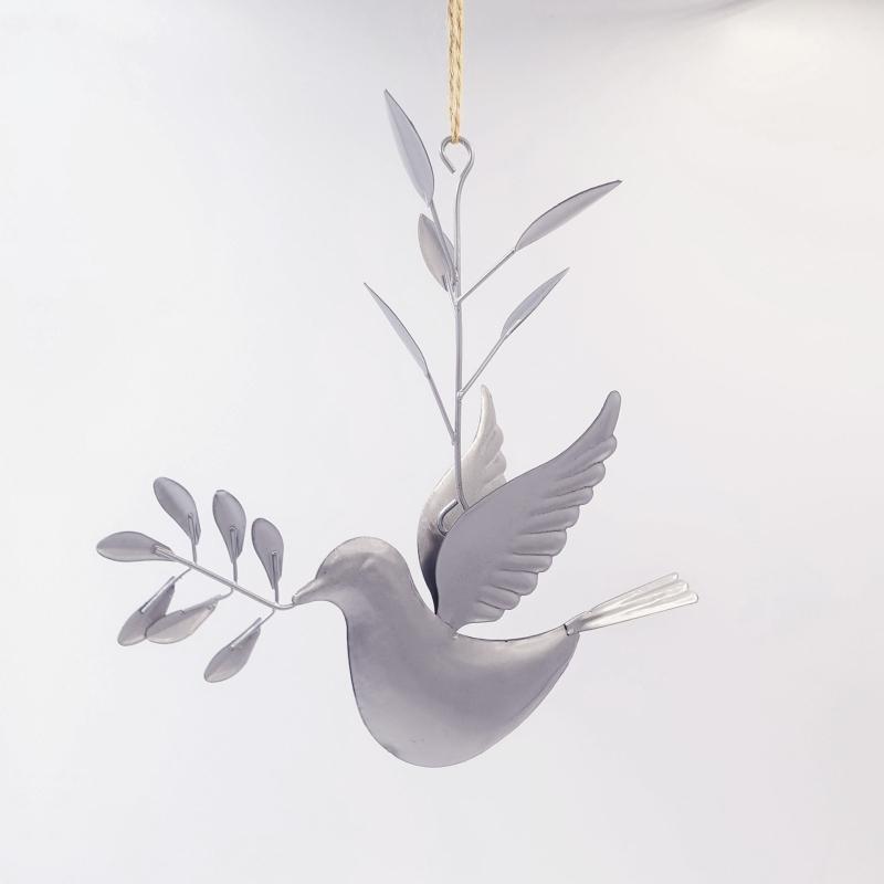 Metal Doves Wall Art Decor Holiday Gifts Outdoor Wall Sculpture Decoration