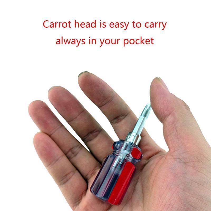 Portable Screwdriver Multi-purpose 2-in-1 Metal Screw Driver for Home Repairing