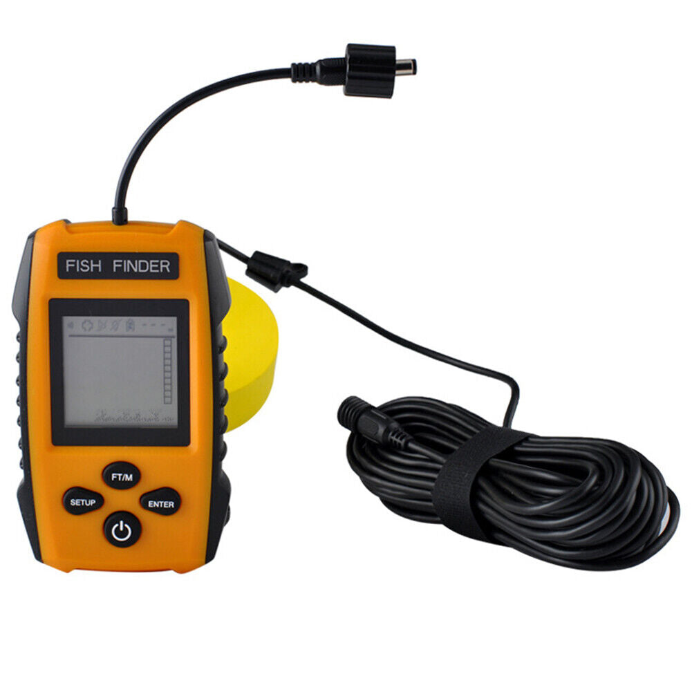 Portable 100m Wired Sonar Sensor LCD Fish Finder Underwater Fishfinder