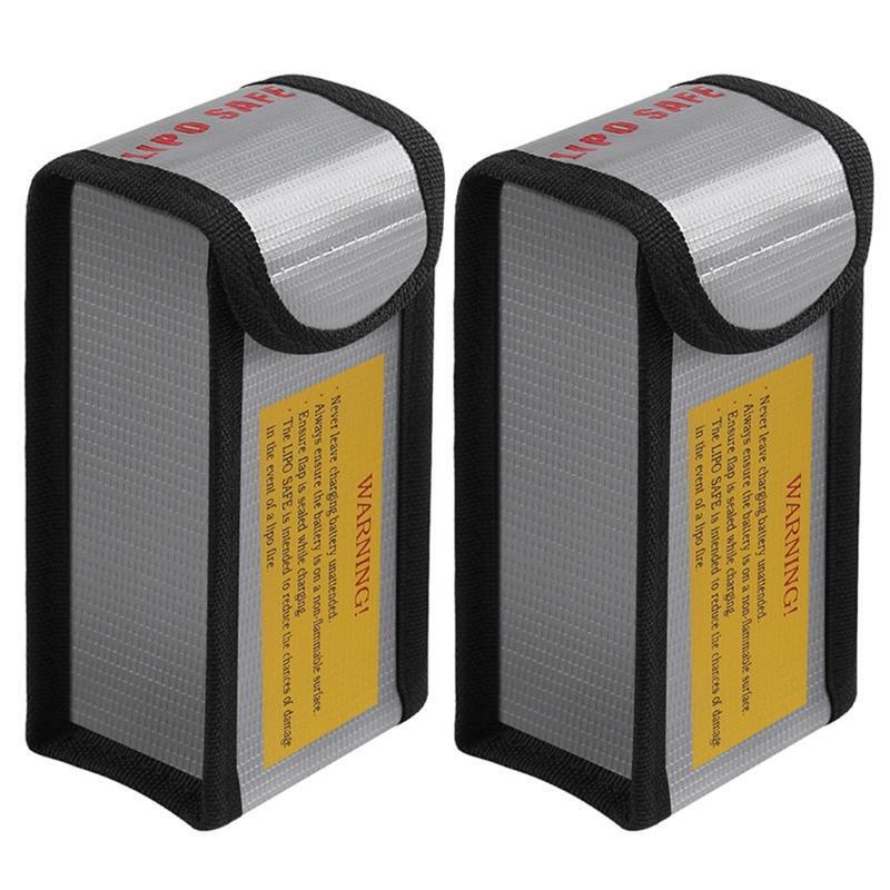 2pcs Explosionproof Bag Large Capacity Lipo Battery Storage Guard Safe Pouch