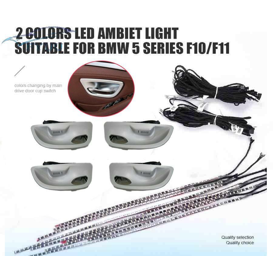 2 Colors Interior Led Ambient Door Light Stripes Atmosphere Lamp For BMW F10 F11