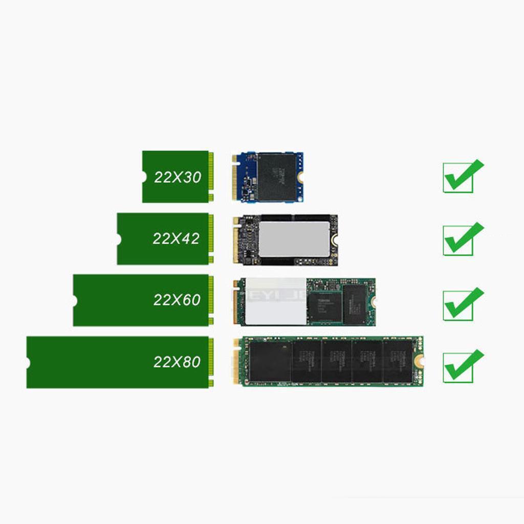 M.2  SSD to PCI-e X16 Converter Card  with Case Heatsink Red
