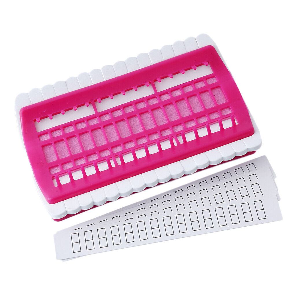 4 Pieces Floss Organizer Embroidery Tool PU Sewing Needle Holder ( Red)