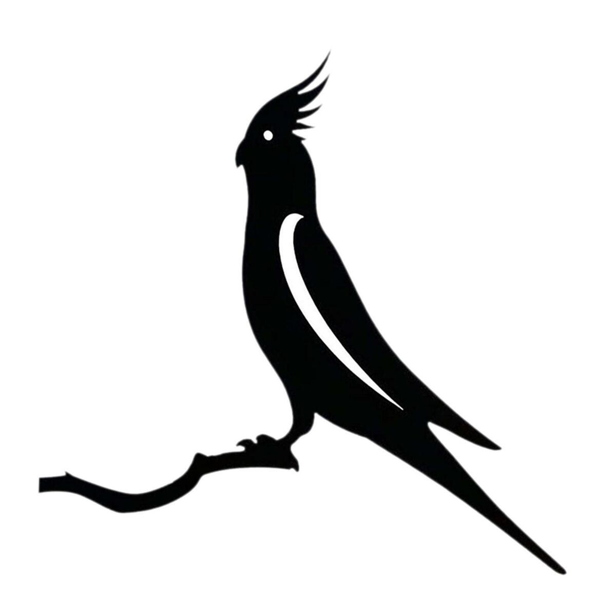 Bird Silhouette Garden Ornament decor for art Stake  Decoration Outdoor