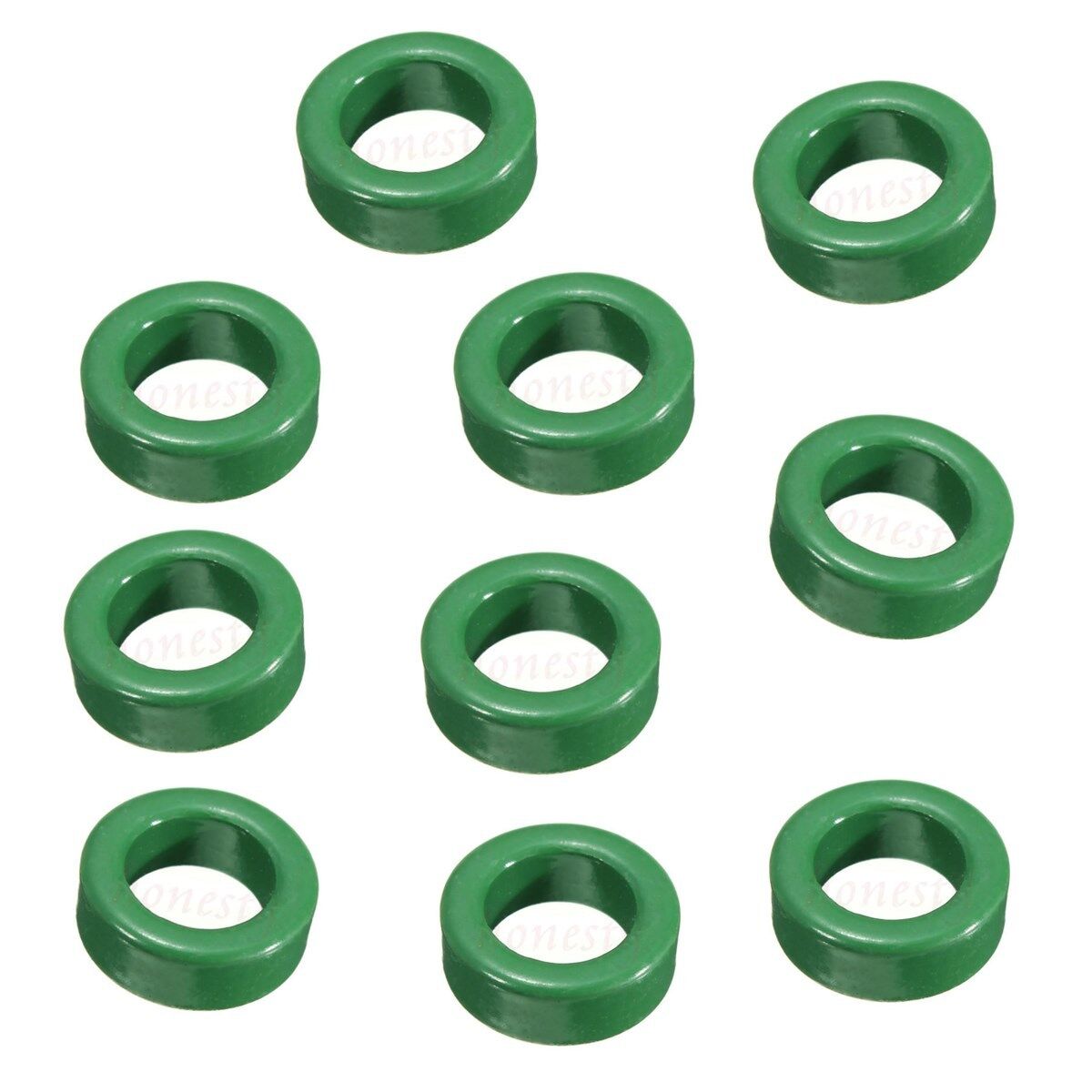 Hot 5 Pcs 22mm x 14mm x 8mm Round Green Transformers Toroid Ferrite Ring Cores